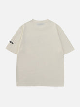 Foam Gothic Letter Print Tee